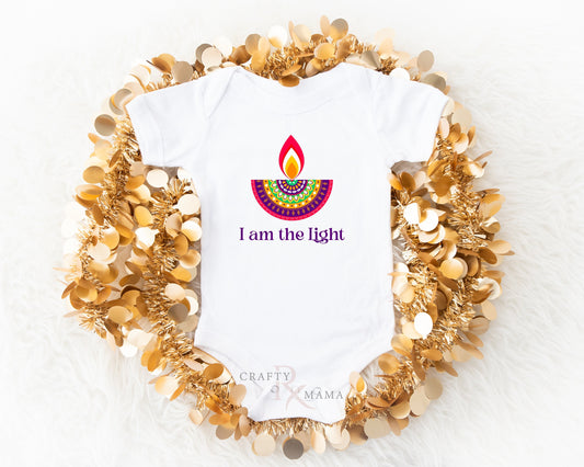 I am the Light Diya Bodysuit or Tee