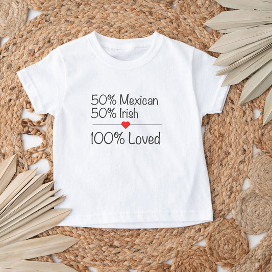 Personalized 100% Loved Roots bodysuit