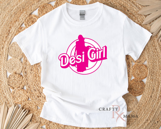 Desi Girl, Sari Silhouette T-Shirt