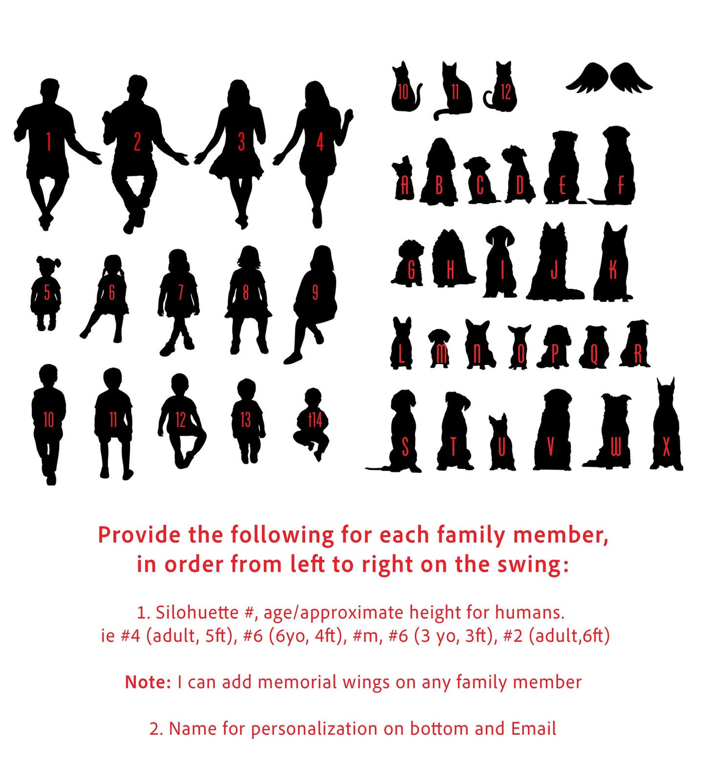 Personalized Family Swing Color Changing Lightbox