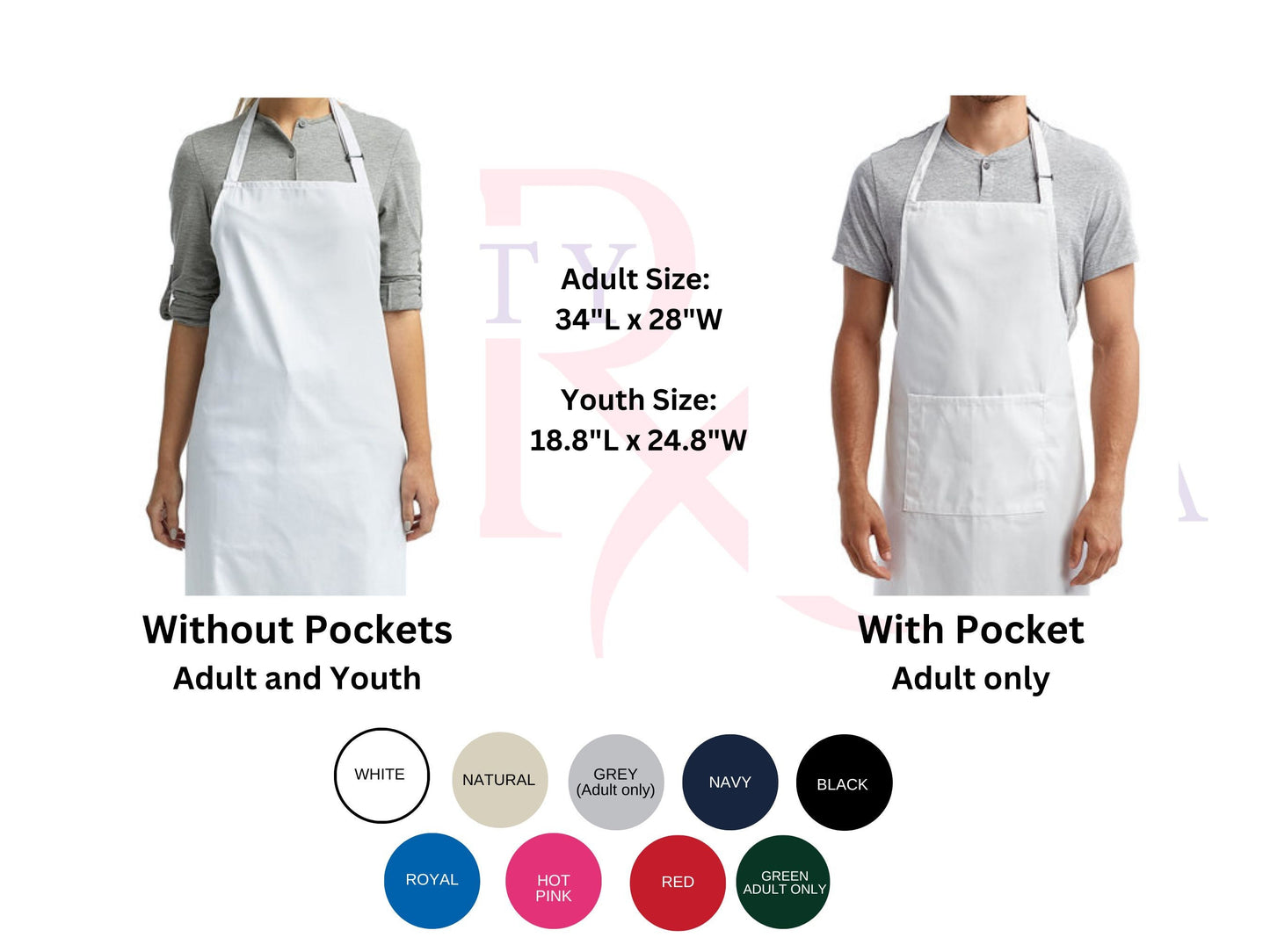 Personalized Kitchen Apron with Children Names