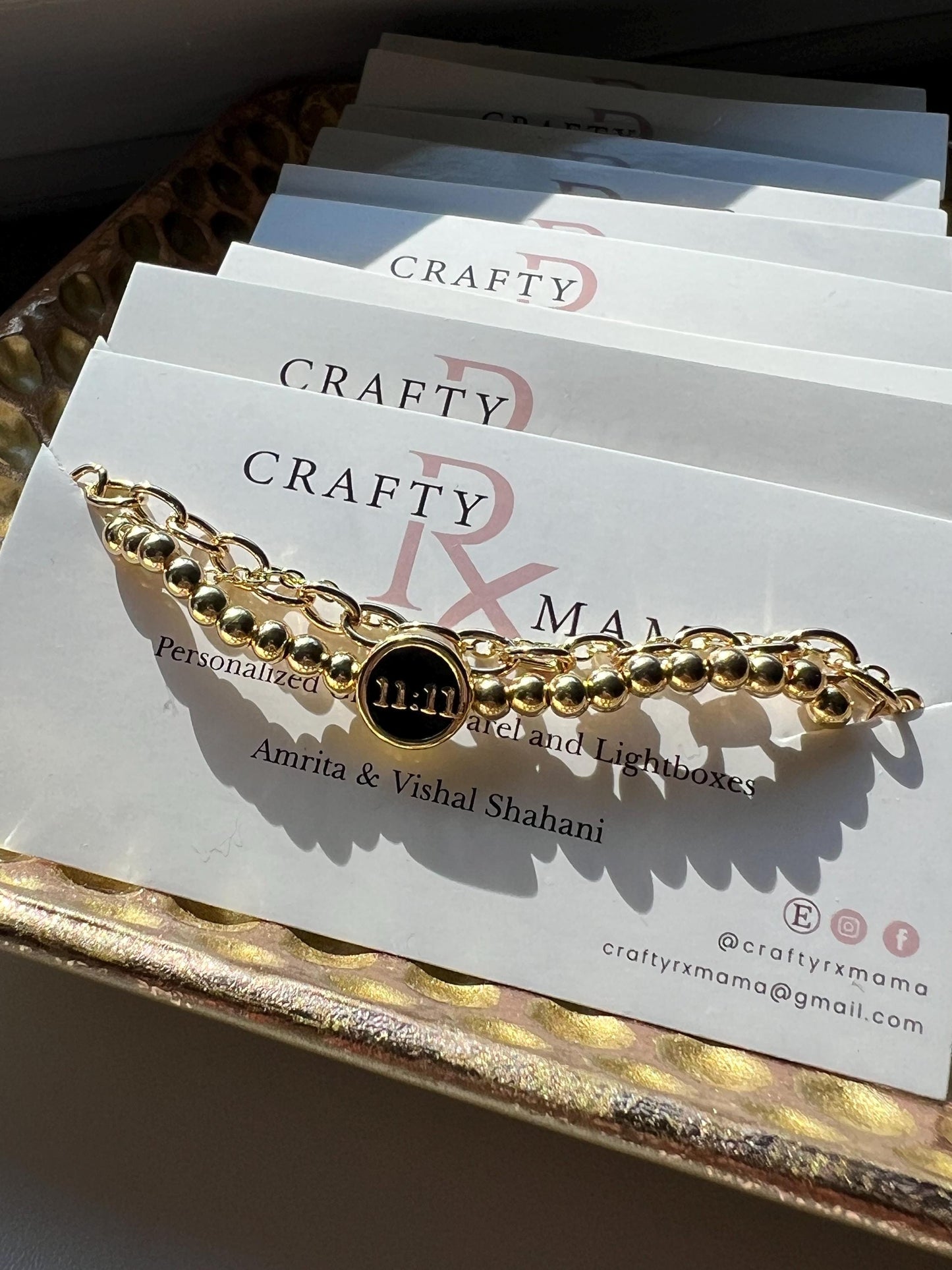 11:11 Angel Number Layered Bracelet Set