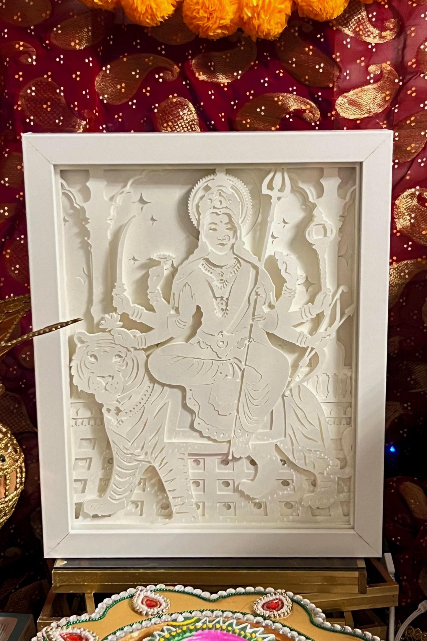 Maa Durga, Navratri Color Changing Lightbox