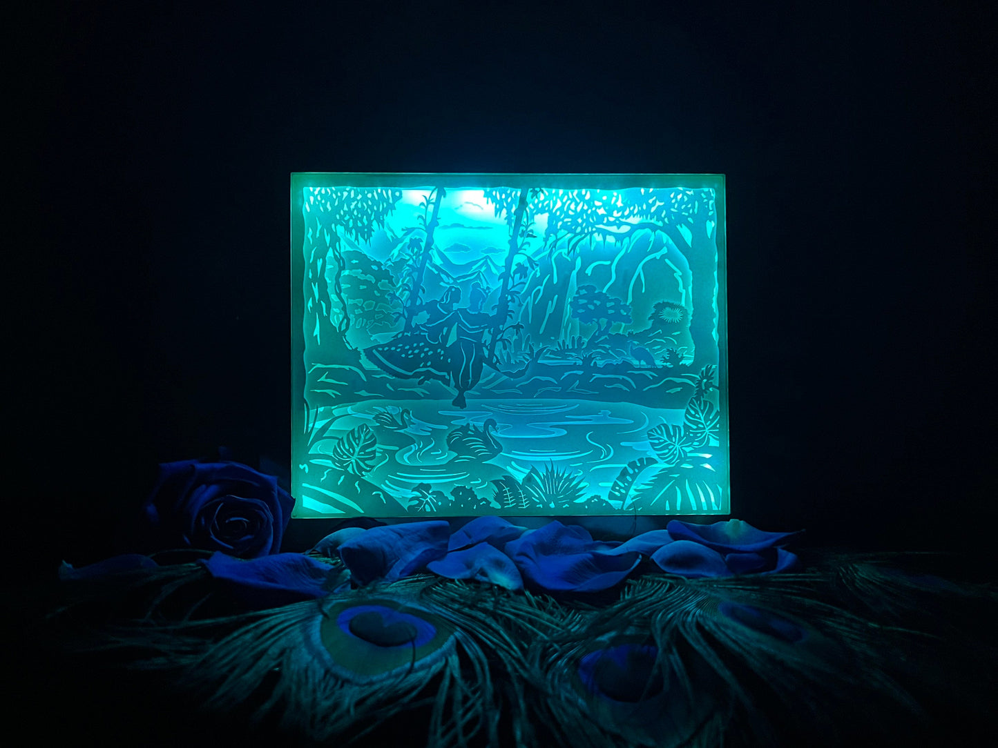 Radha Krishna Color Changing Lightbox