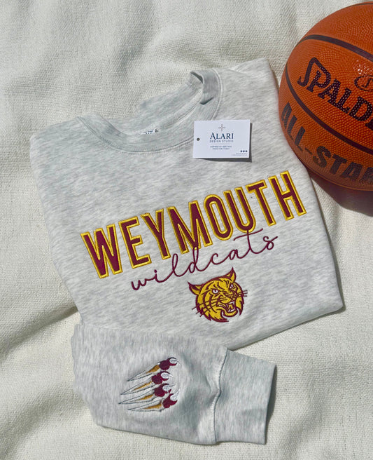Embroidered Weymouth Wildcat Sweatshirt