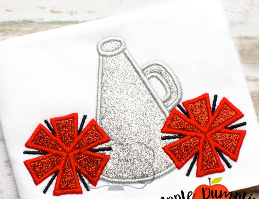 Cheer Sequin and Glitter Embroidered Sweatshirt
