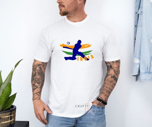 Team India Pride Cricket TShirt, Sweatshirt, Cricket Blue Batter