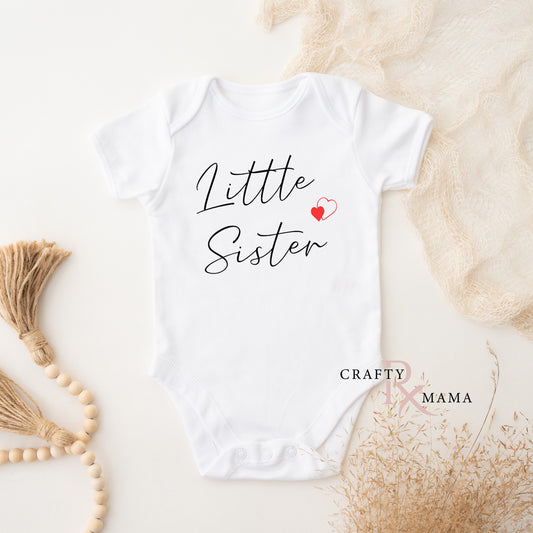 Little Sister Sibling Bodysuit or Tee