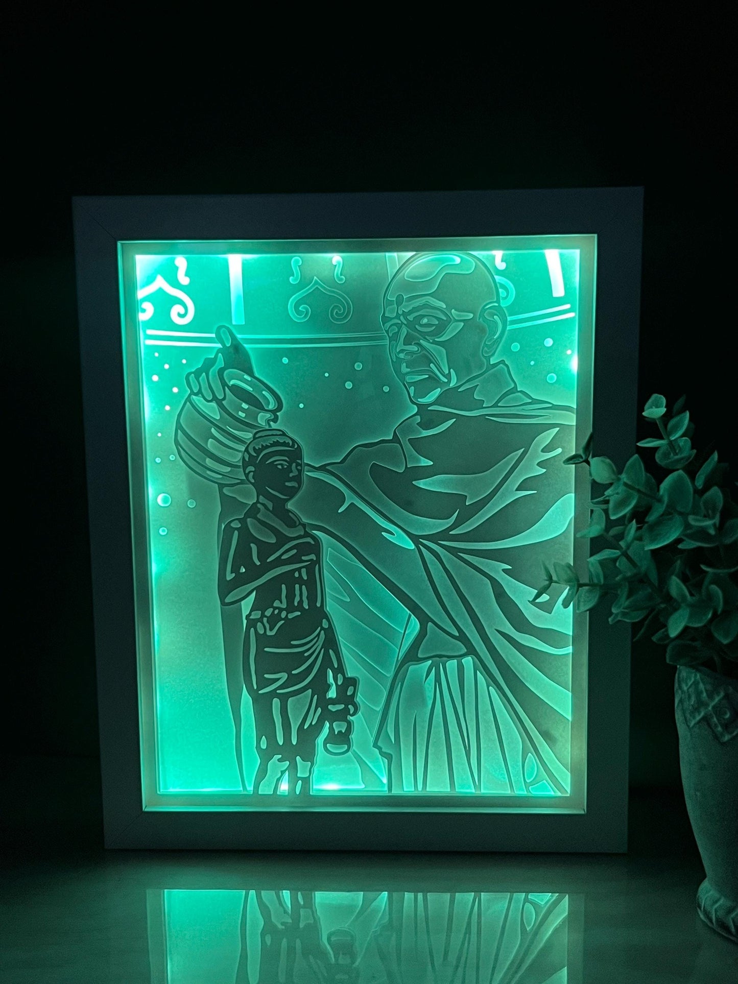 Mahant Swami Maharaj Color Changing Lightbox