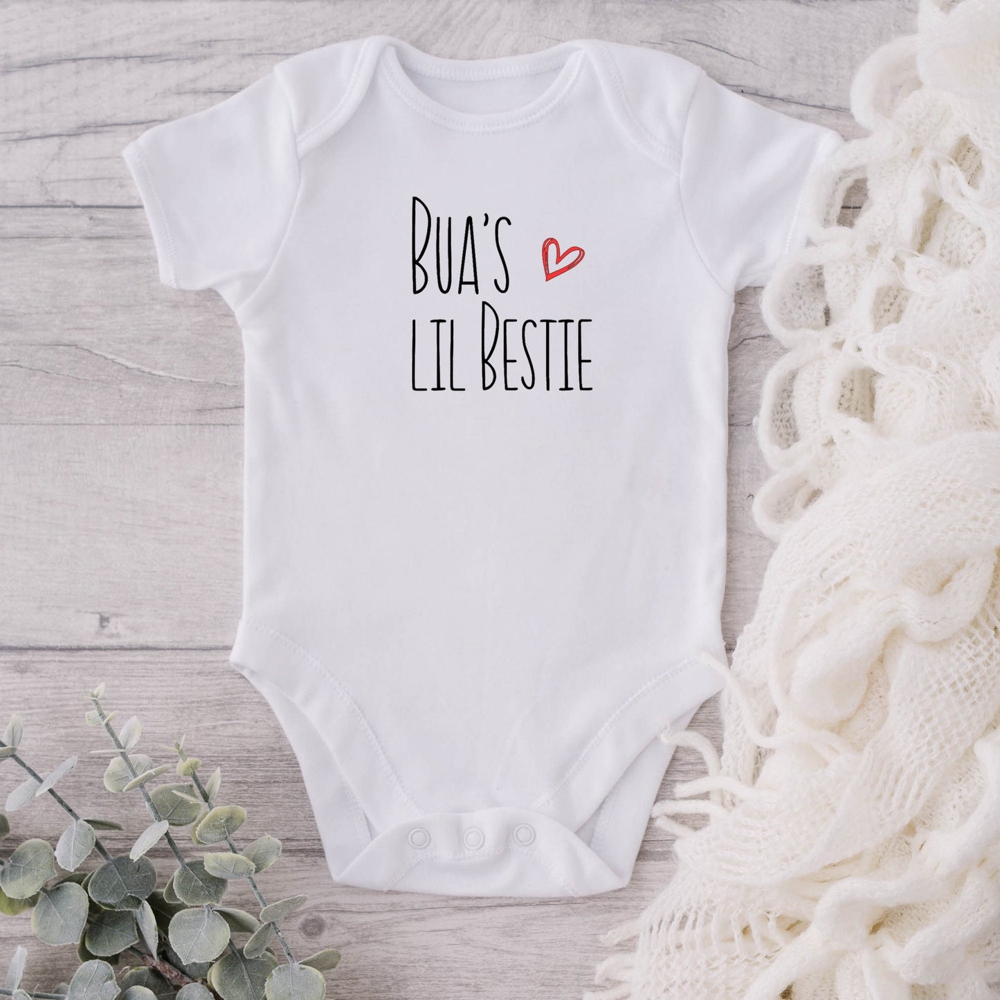 Personalized Auntie, Massi little bestie bodysuit or tee