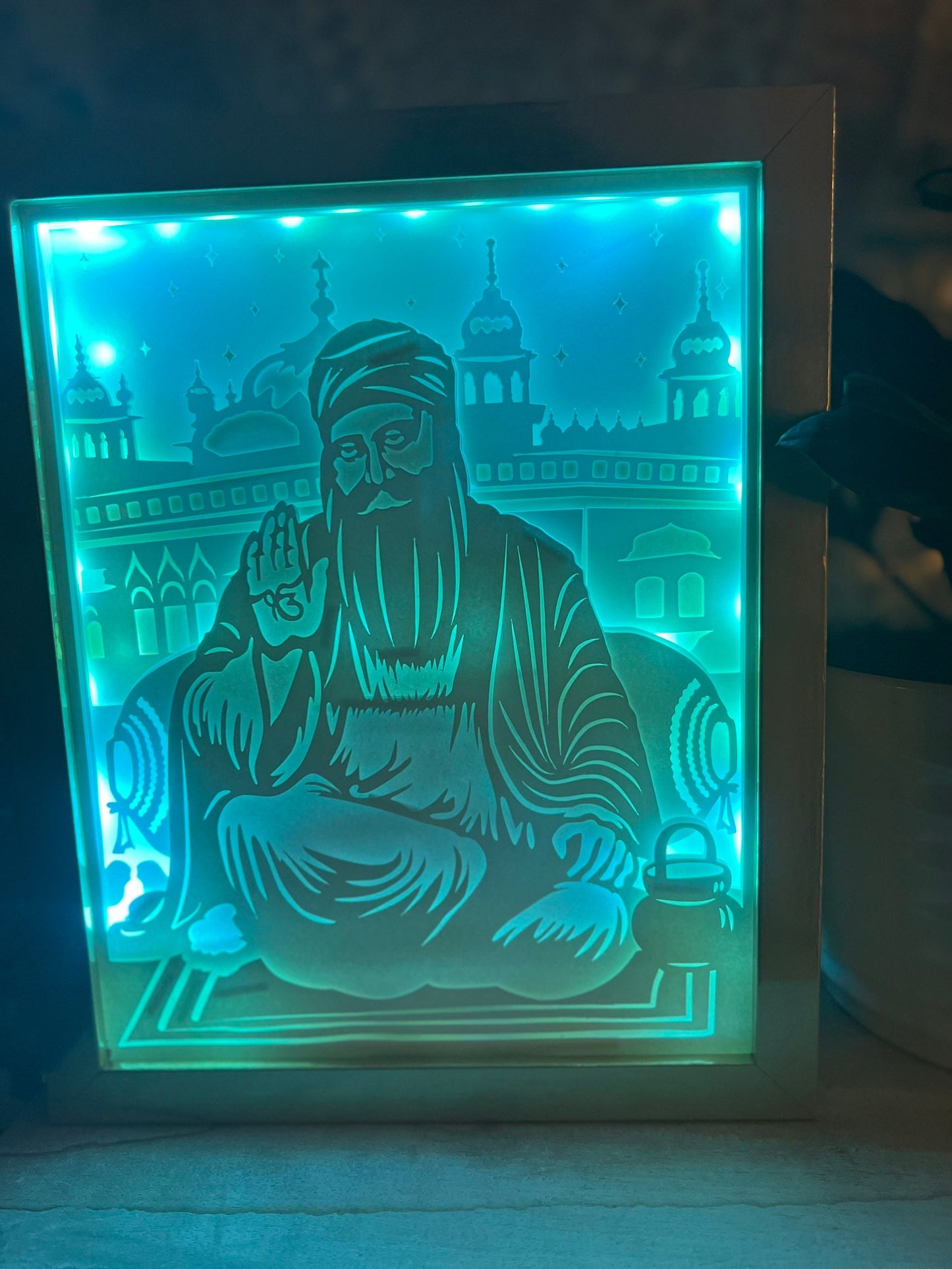 Guru Nanak Devji  Color Changing Lightbox