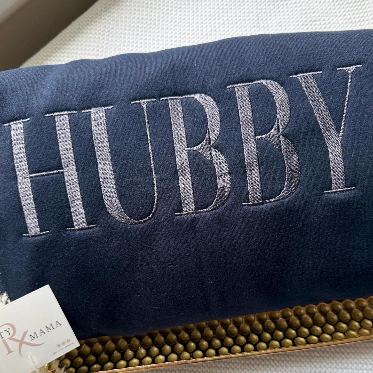 Embroidered Hubby, Wifey Sweatshirt