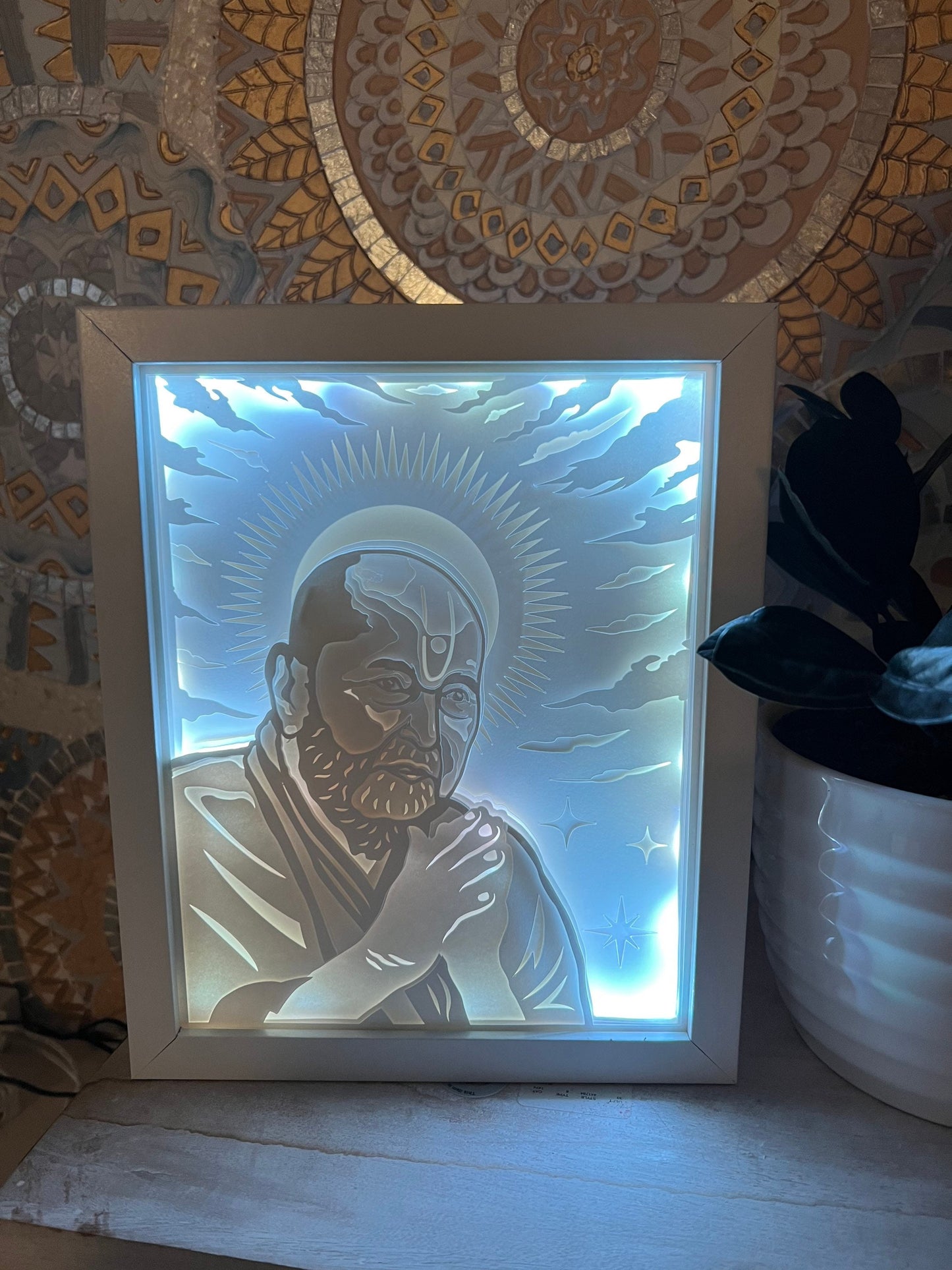 Pramukh Swami Maharaj Color Changing Lightbox