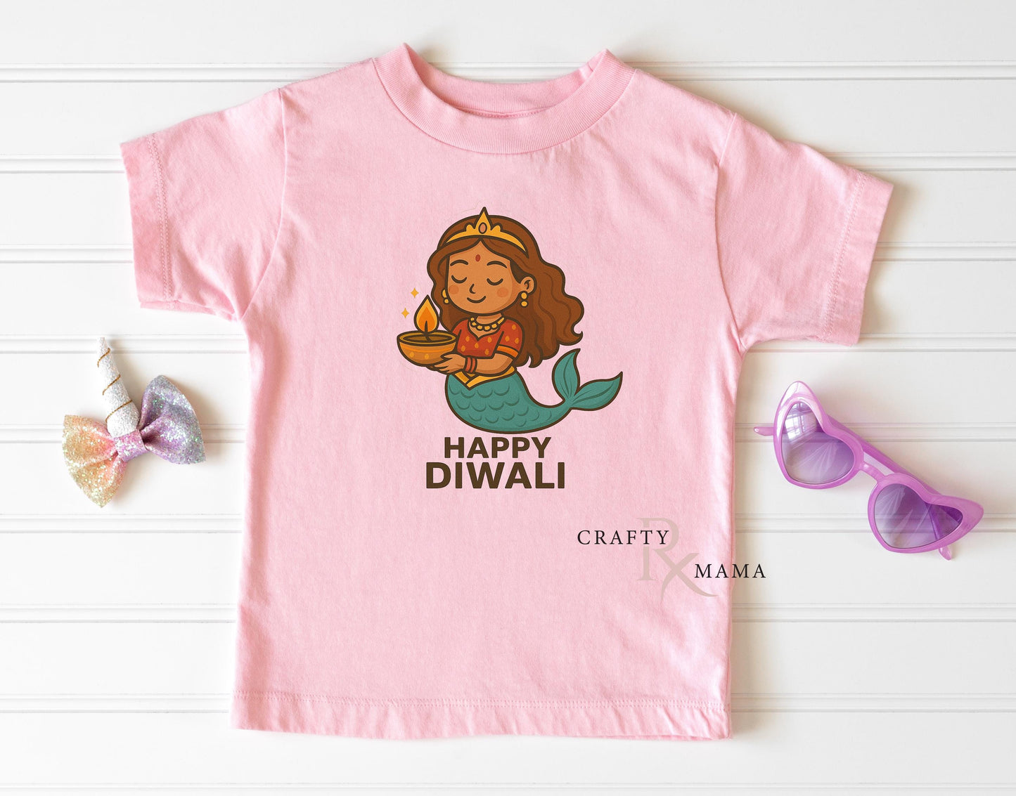 Diwali Mermaid T-Shirt Tee