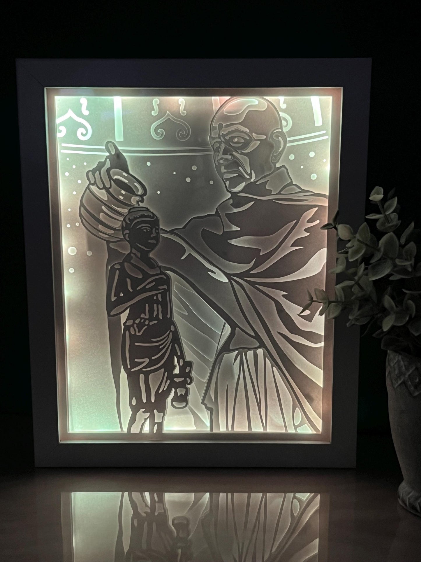 Mahant Swami Maharaj Color Changing Lightbox