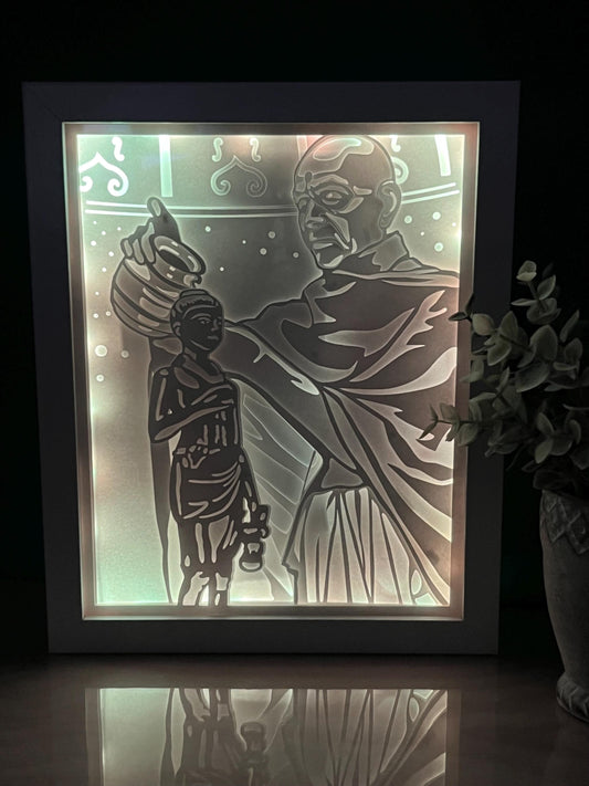 Mahant Swami Maharaj Color Changing Lightbox