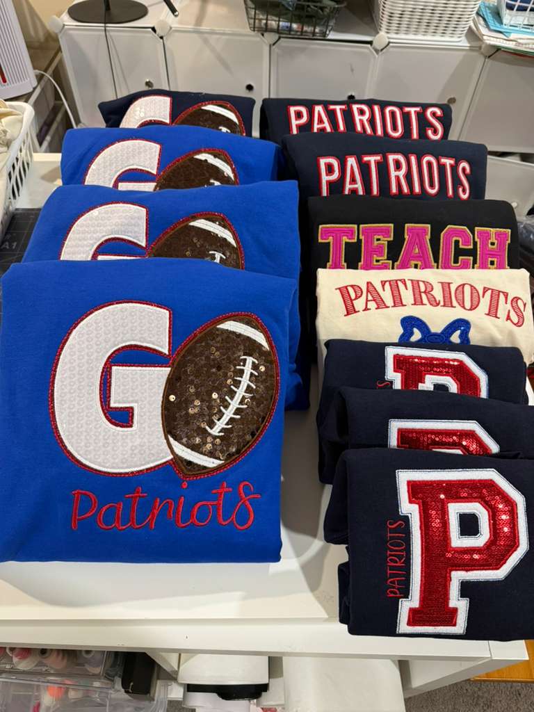 GO Football Double Sequin Hooded Sweatshirt (Youth and Adult)