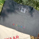 Embroidered Pyaar T-Shirt Sweatshirt