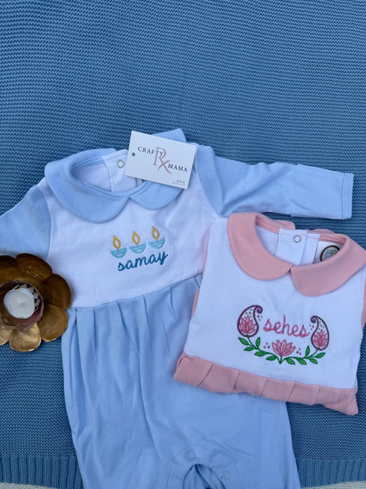 Paisley Diwali diya romper