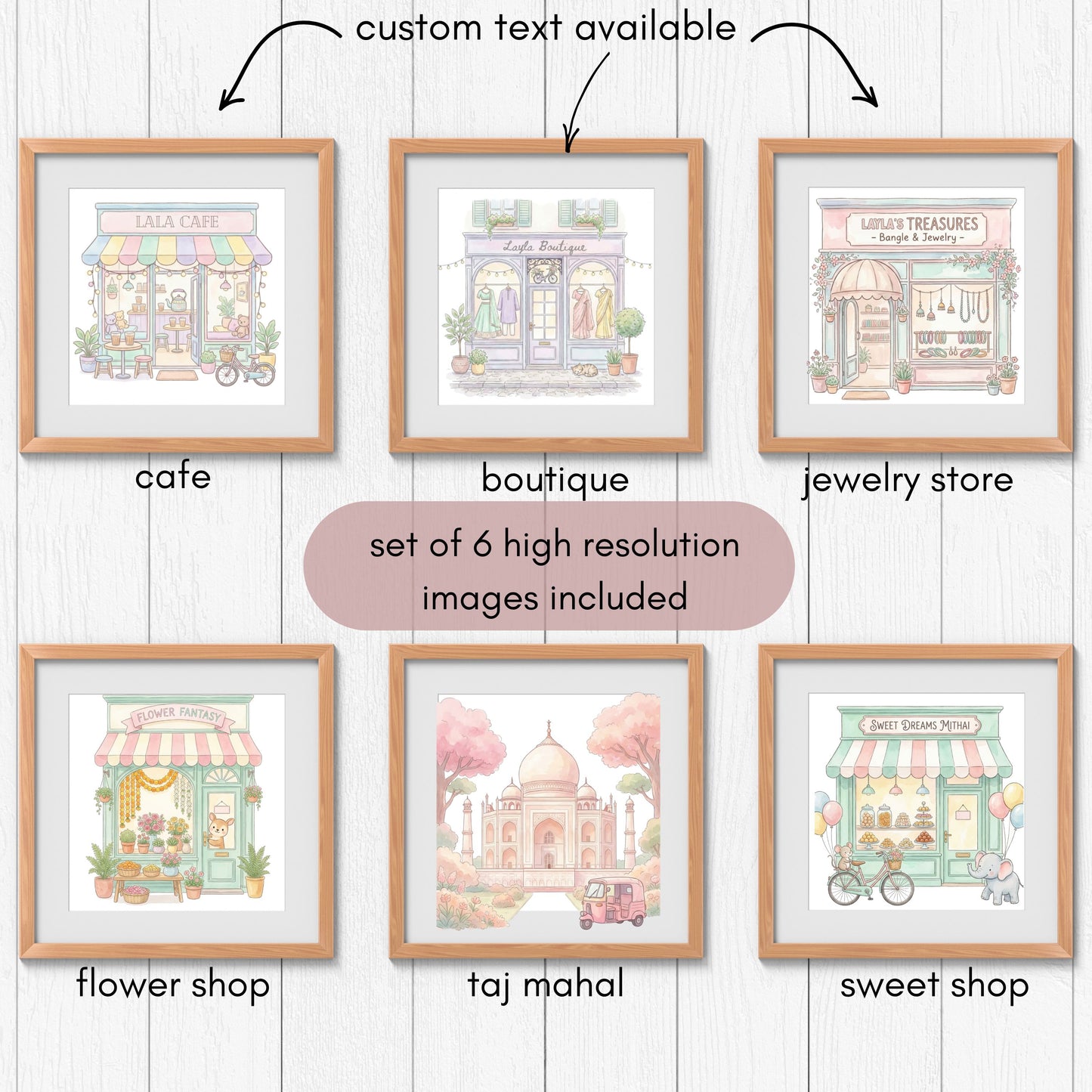 Indian Nursery Wall Art Baby Girl Room Decor | Digital Download