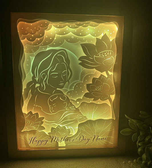 Personalized Mother's Day Color Changing Lightbox