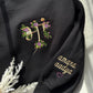 Custom Floral MA Sweatshirt w/embroidered names on sleeves