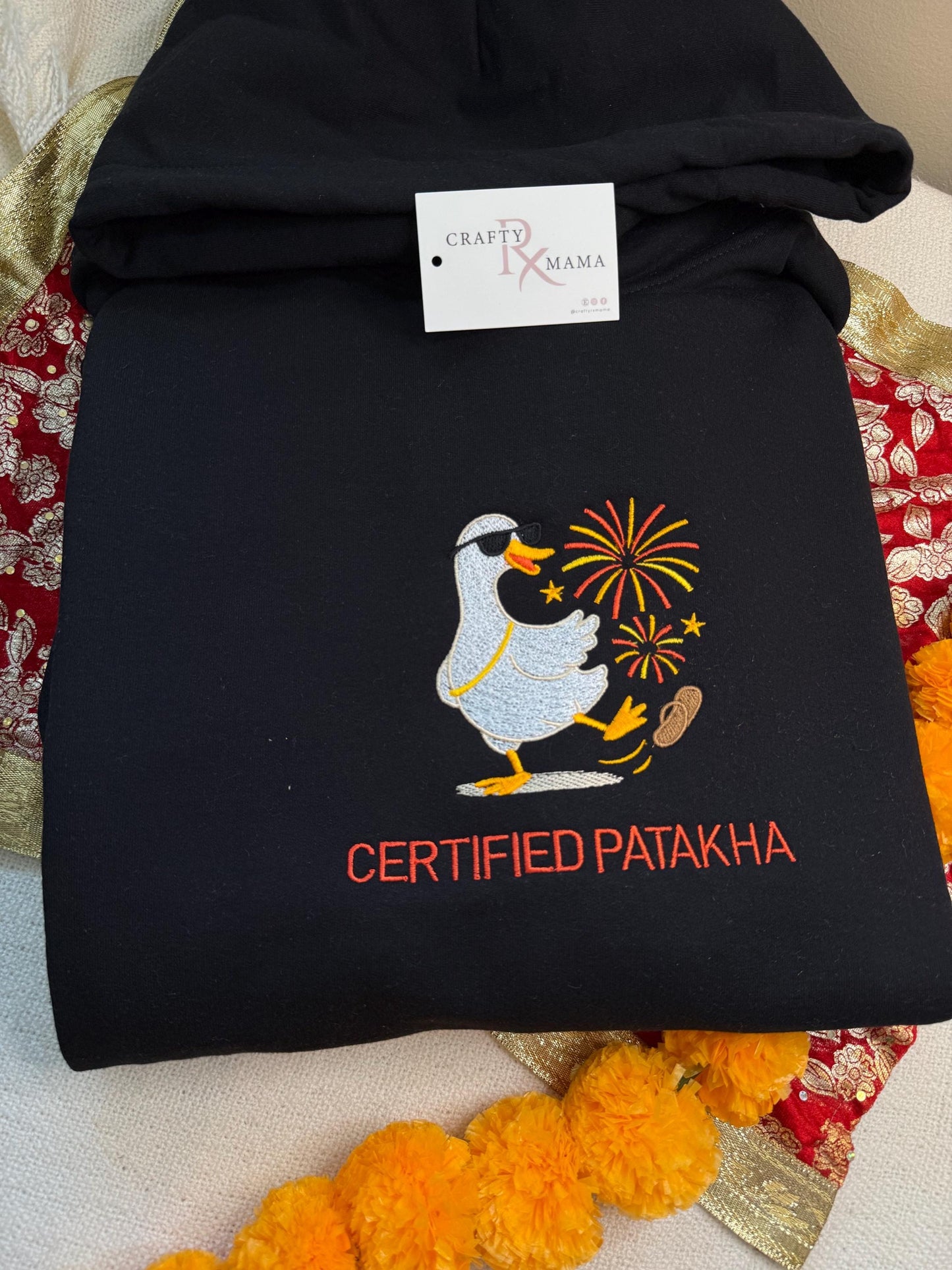 Funny Diwali Goose, Certified Patakha Sweatshirt