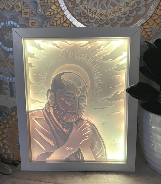 Pramukh Swami Maharaj Color Changing Lightbox