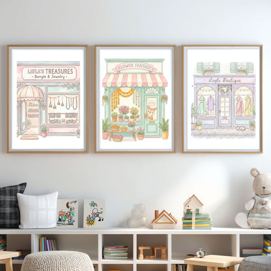 Indian Nursery Wall Art Baby Girl Room Decor | Digital Download