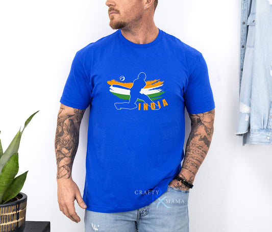 Team India Pride Cricket TShirt, Sweatshirt, Cricket Blue Batter