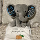 Personalized Baby Elephant with Name and Birth Stats