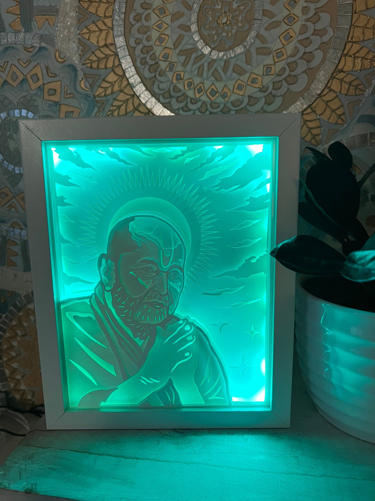 Pramukh Swami Maharaj Color Changing Lightbox