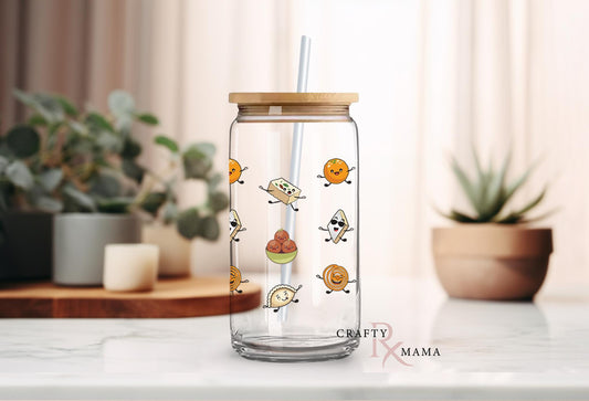 Diwali mithai pattern glass can