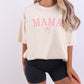 Personalized Mama with coquette bow Tee