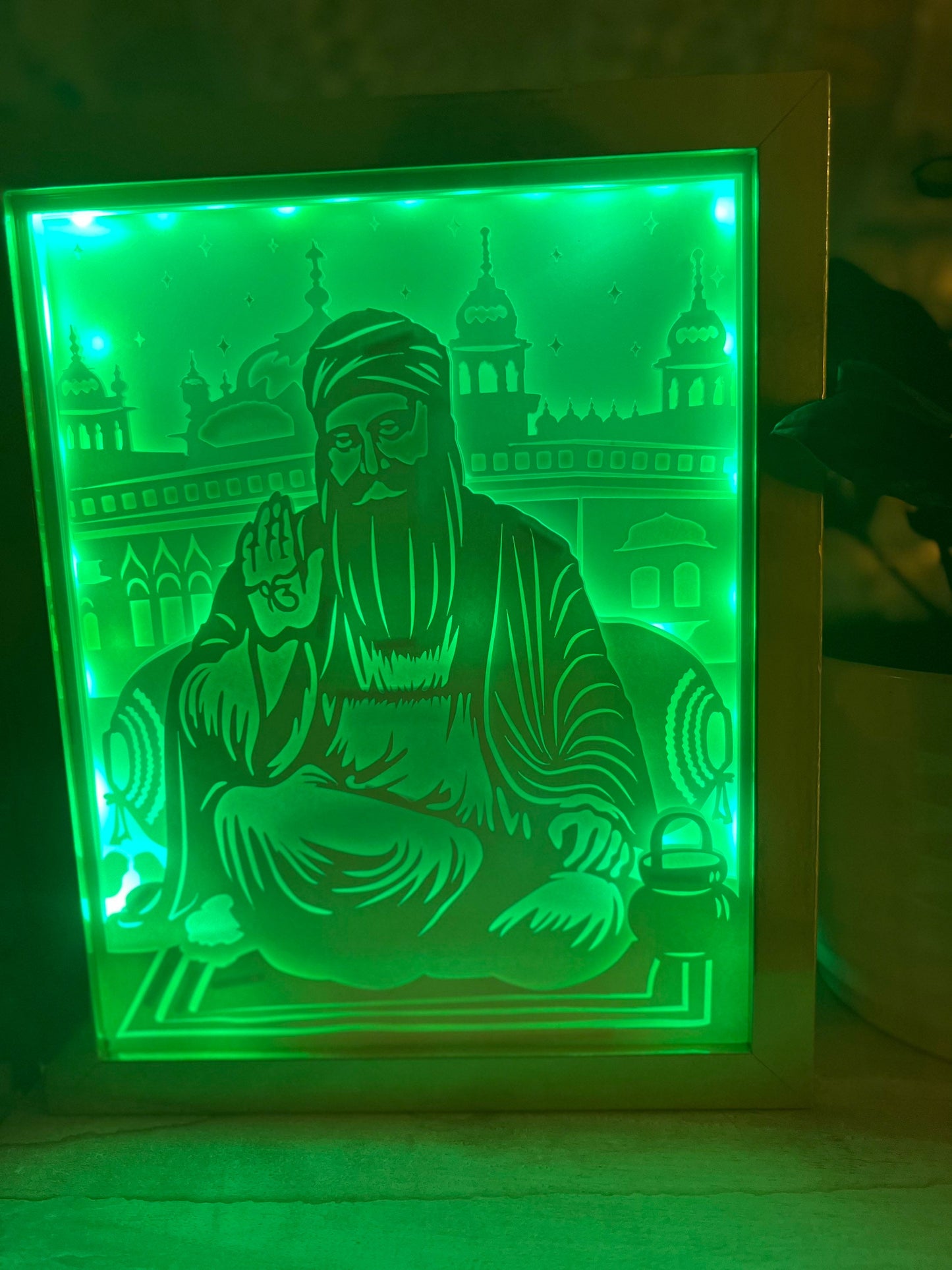 Guru Nanak Devji  Color Changing Lightbox