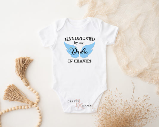 Personalized Handpicked for Earth by my in Heaven  Bodysuit