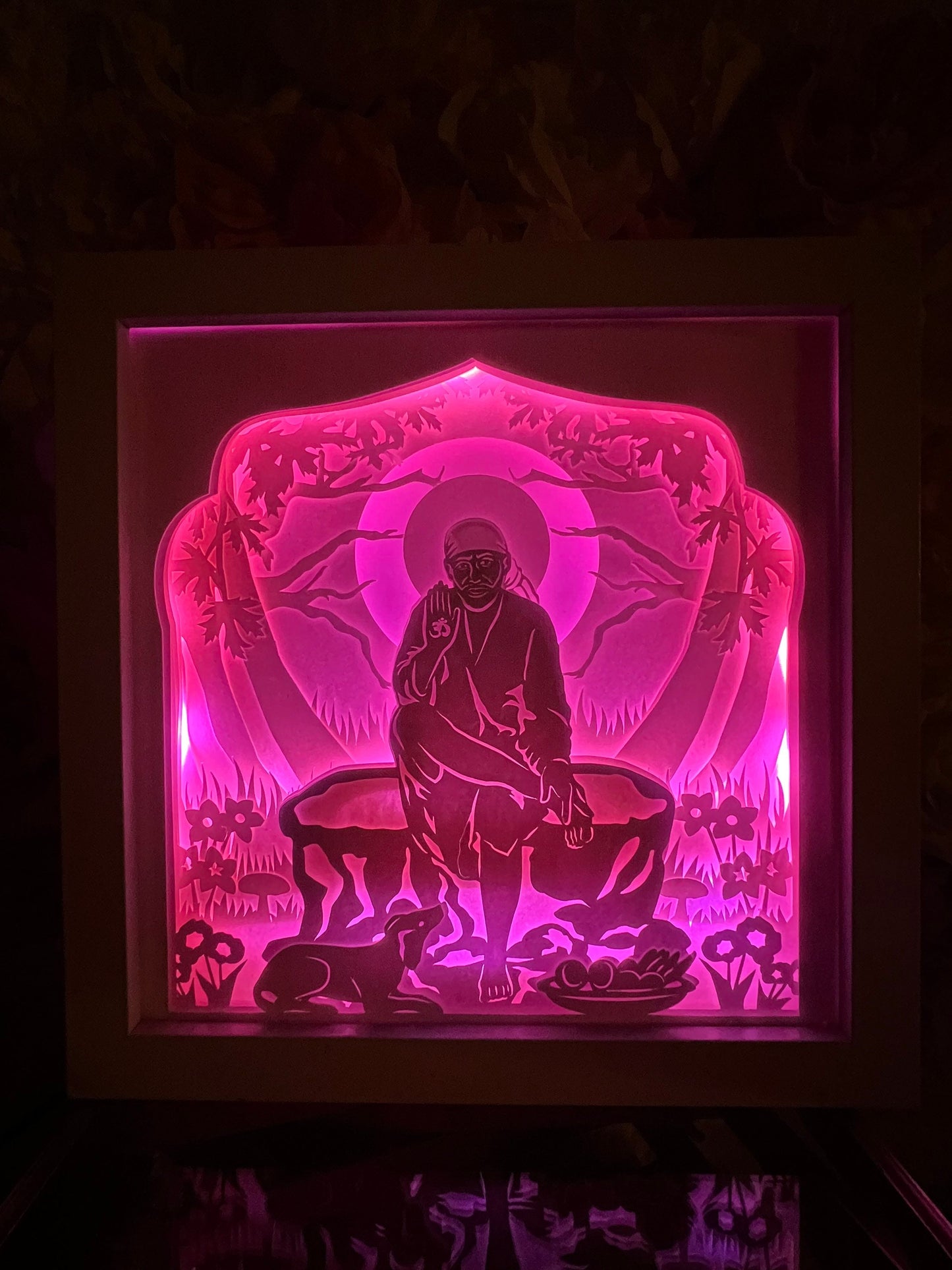 Sai Baba Color Changing Lightbox