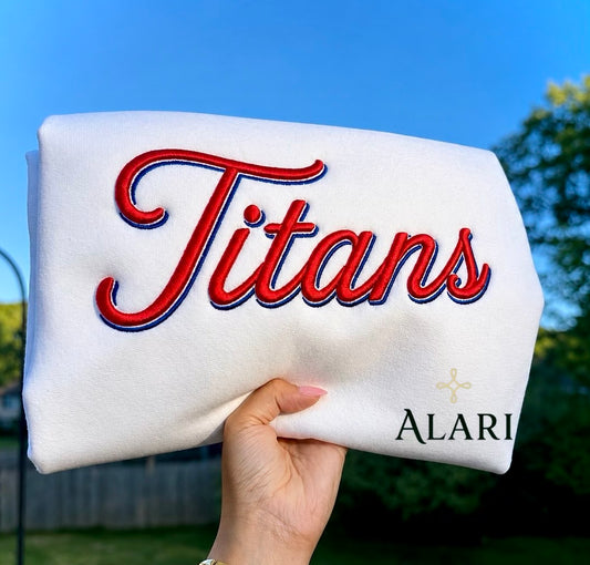 Embroidered 3D Team Sweatshirt