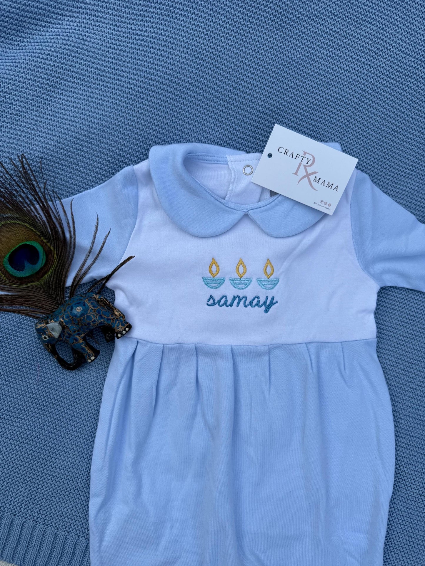 Paisley Diwali diya romper