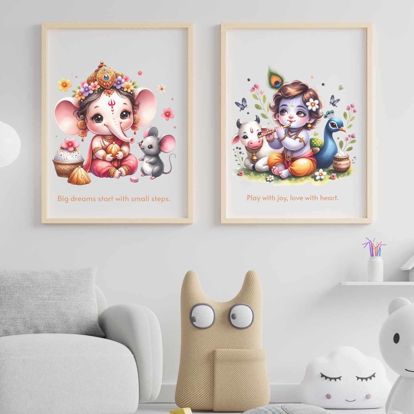 Hindu God Nursery Wall Art digital art