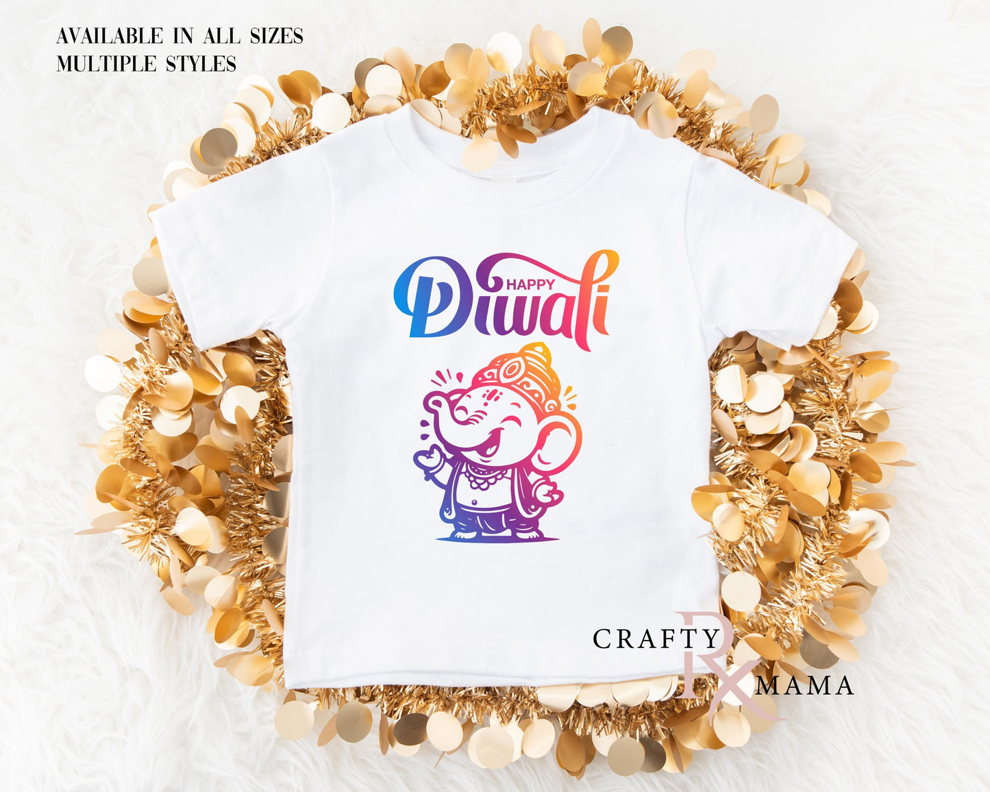 Vibrant Ganesh Diwali  Bodysuit or Tee