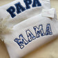 Custom embroidered Papa Sweatshirt with  sleeve