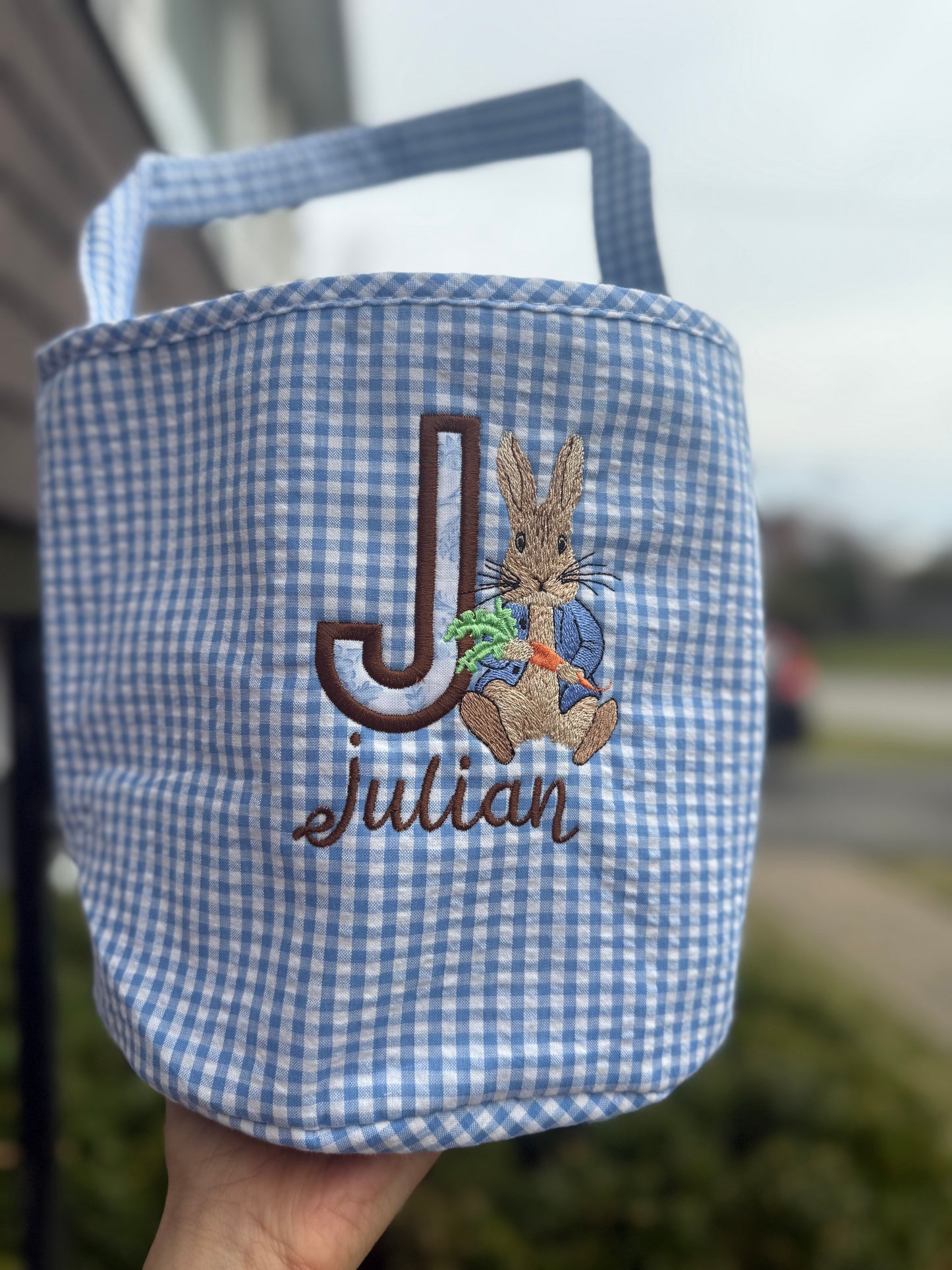 Embroidered Easter Baskets
