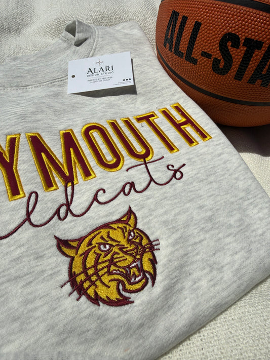 Embroidered Weymouth Wildcat Sweatshirt