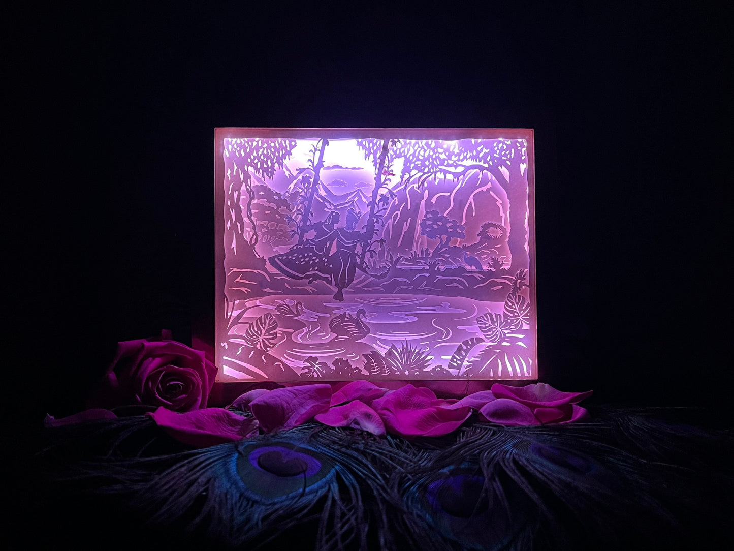 Radha Krishna Color Changing Lightbox