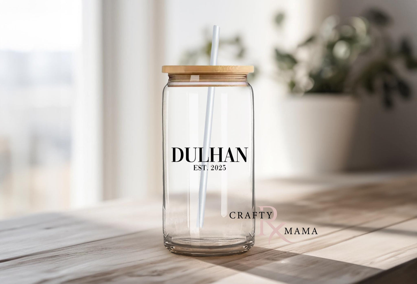 Dulhan est year glass can