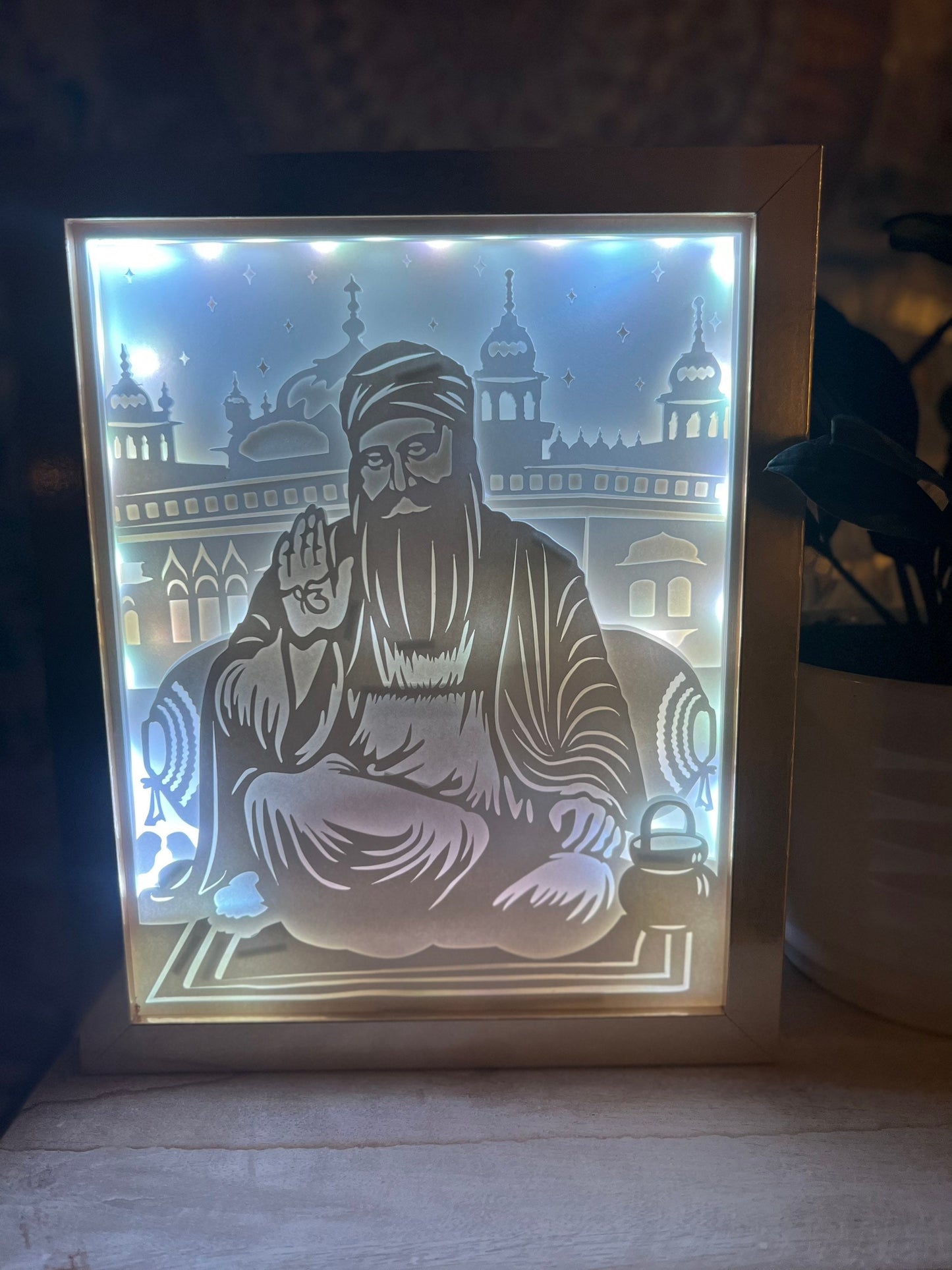 Guru Nanak Devji  Color Changing Lightbox