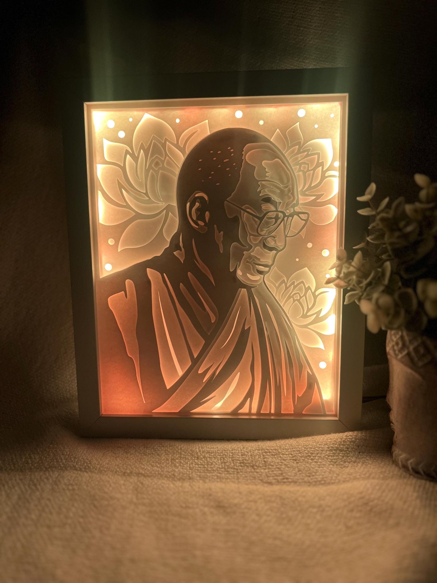 Dalai Lama Color Changing Lightbox