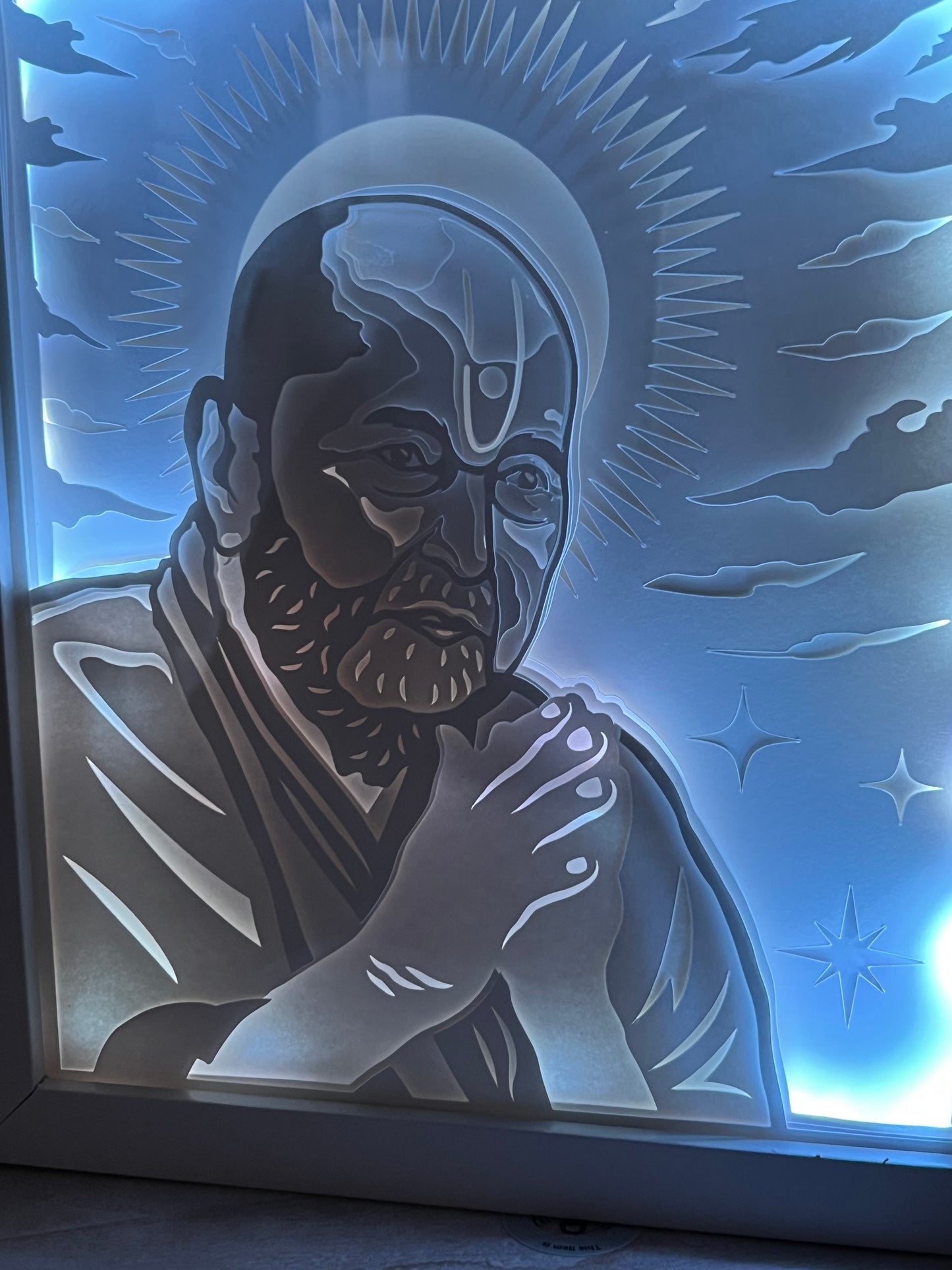 Pramukh Swami Maharaj Color Changing Lightbox