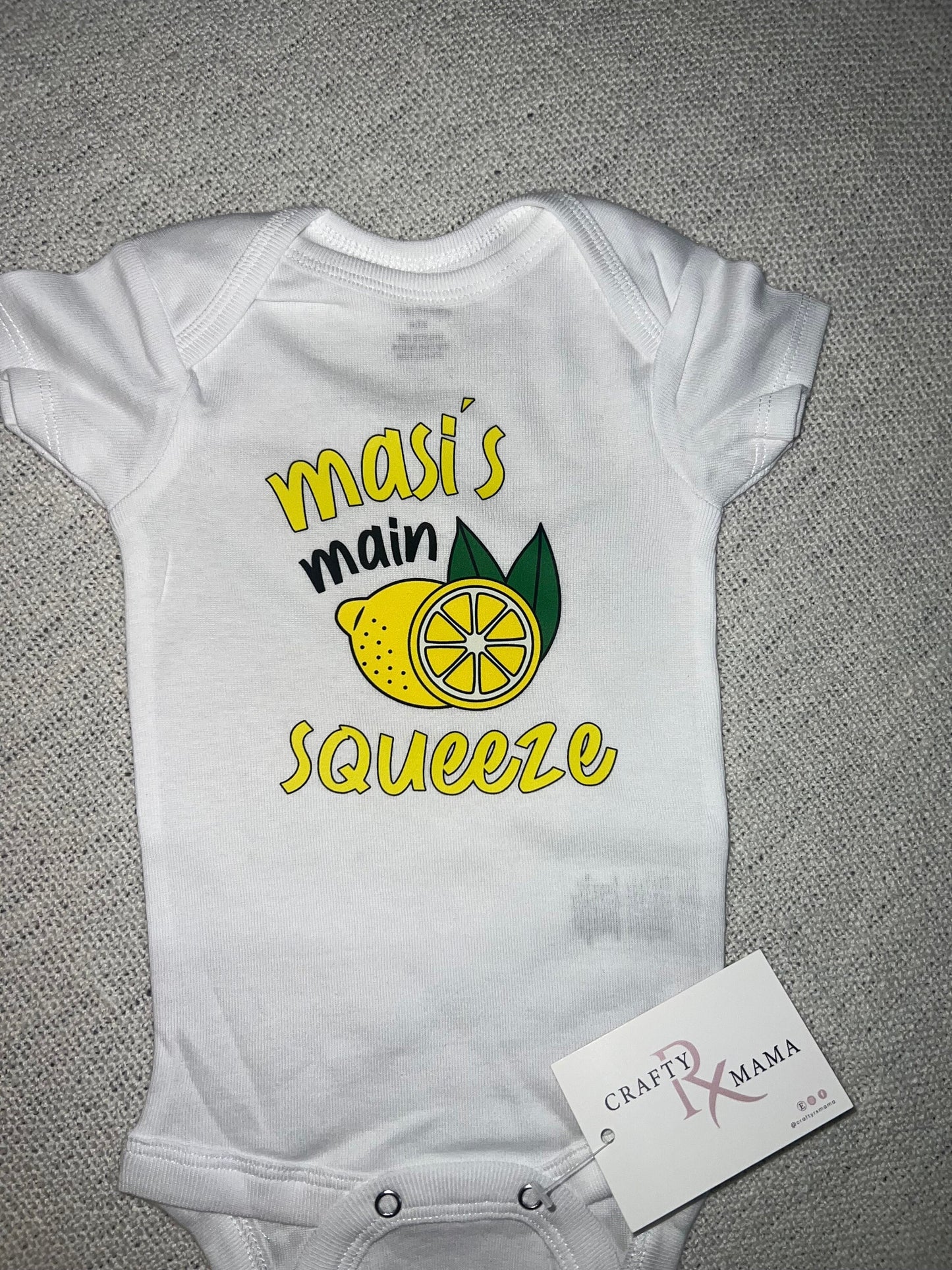 Personalized Auntie's Main Squeeze bodysuit or tee